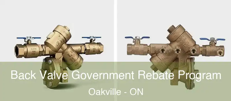  Back Valve Government Rebate Program Oakville - ON